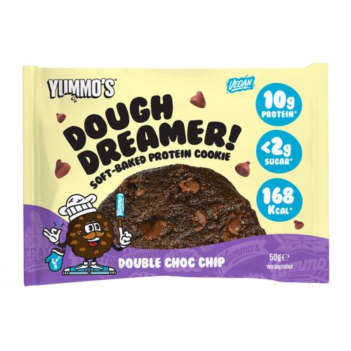 Yummo's Vegan Protein Cookie - Double Chocolate Chip (12x50g)