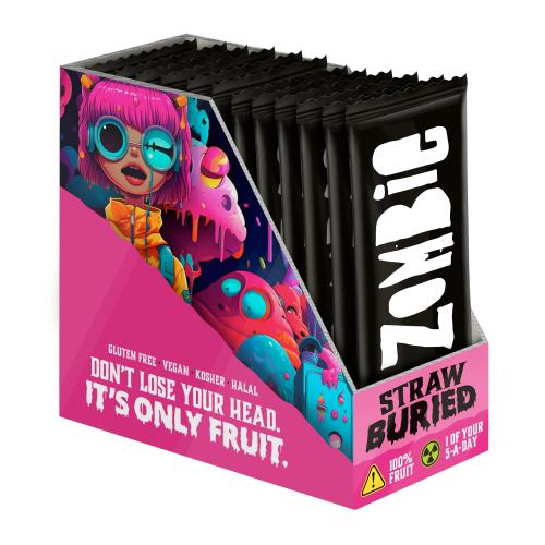 Zombie Fruit Snack Bars - Strawburied (12x25g)