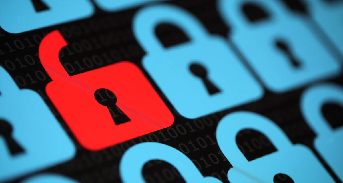 digital padlocks to symbolise printer security