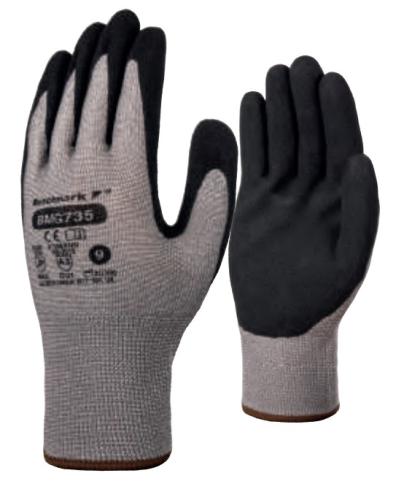 BMG00735FXS Cut C High Strength Nylon/Sandy Nitrile XS