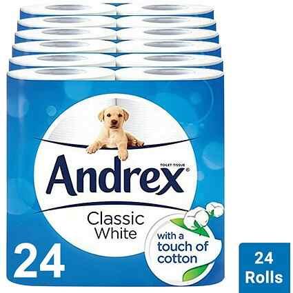 BS5211 ANDREX CLASSIC WHITE T/TISSUE x 24
