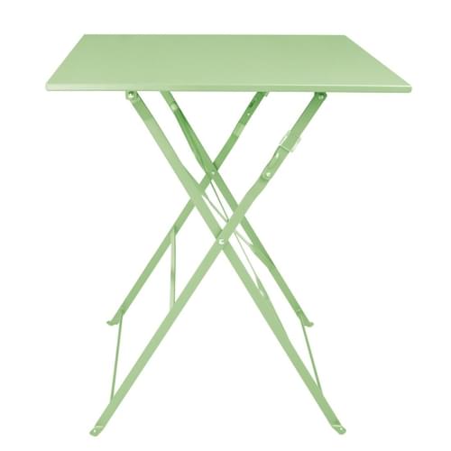 Bolero Perth Pavement Style Square Table Light Green 600x600mm