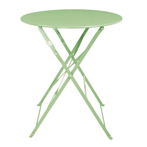 Bolero Perth Pavement Style Round Table Light Green 600mm