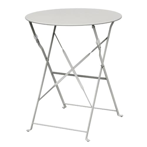 Bolero Perth Pavement Style Round Table Grey 600mm