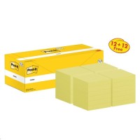 Post-it Notes 76x76mm 100 Sheets Canary Yellow VALUE PACK 12 + 12 FREE (Pack of 24) 654Y12+654Y12