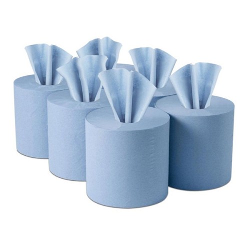 2ply Blue Emb C-Feed 100m x 168mm (Pack of 6)