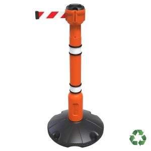 Safety Barrier System | Fully equipped Skipper Orange Unicart ( x6 ) - Best Price Skipper Retractable Unit's and Accessories. UK