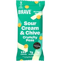 Brave Superfood Roasted Peas - Sour Cream & Chive (12x35g)