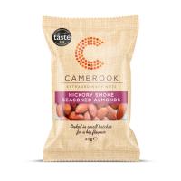Cambrook Snack Pack Seasoned Almonds - Hickory Smoked (24x45g)