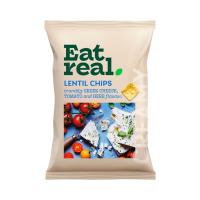 Eat Real Sharing Lentil Chips - Greek Cheese Tomato & Herb (10x95g)