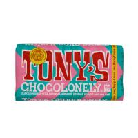 Tony's Chocolonely Bar - Milk Chocolate Caramel Pretzel Almond Nougat Sea Salt (21x90g)
