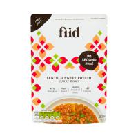 Fiid Meal Pouch - Lentil & Sweet Potato Curry (8x275g)