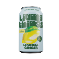 Living Things Soda - Lemon & Ginger (12x330ml)