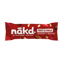 Nakd Fruit & Fibre Bar - Strawberry & Raspberry (16x44g)