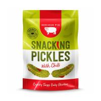 Serious Pig Snacking Pickles - Baby Gherkins with Chilli (24x40g)