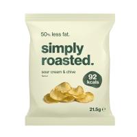Simply Roasted Low Fat Crisps - Sour Cream Chive (24x21.5g)