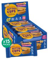 Superfoodio Peanut Butter Better Cups -  No Added Sugar (15x30g)