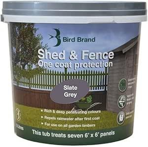 Shed and fence Slate Grey