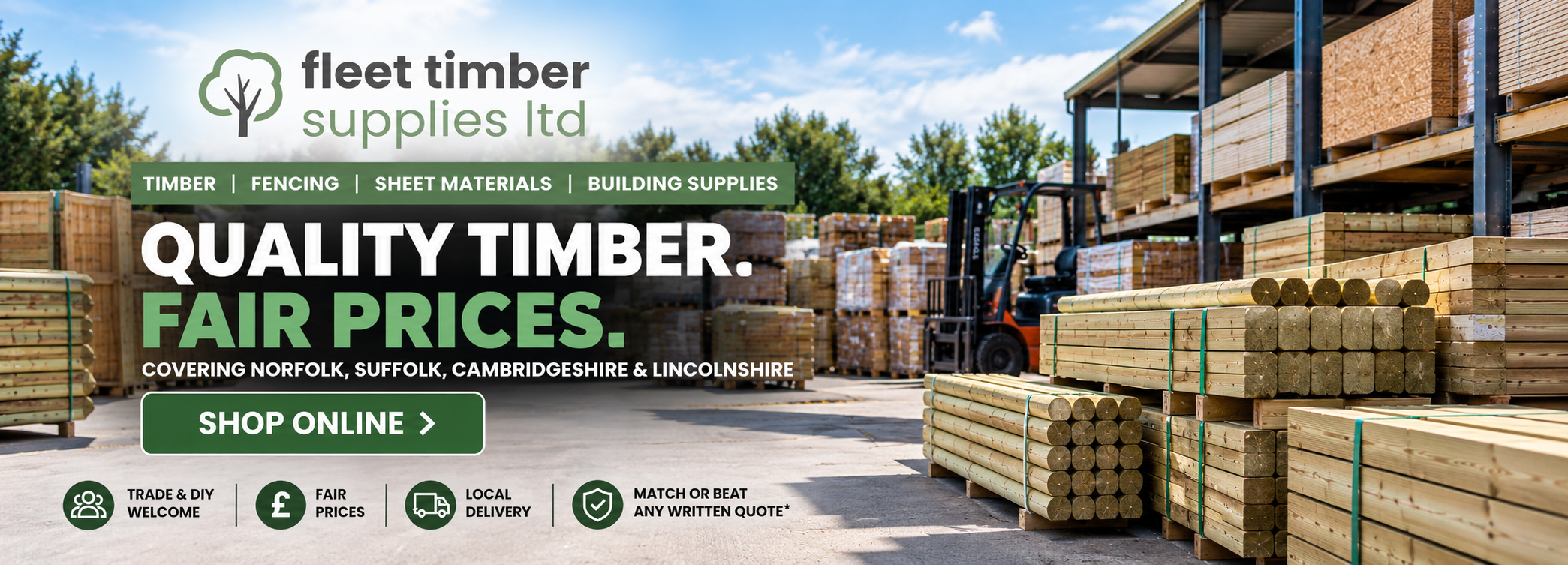 Fleet Timber Supplies - Timber, Fencing & Sheet Materials