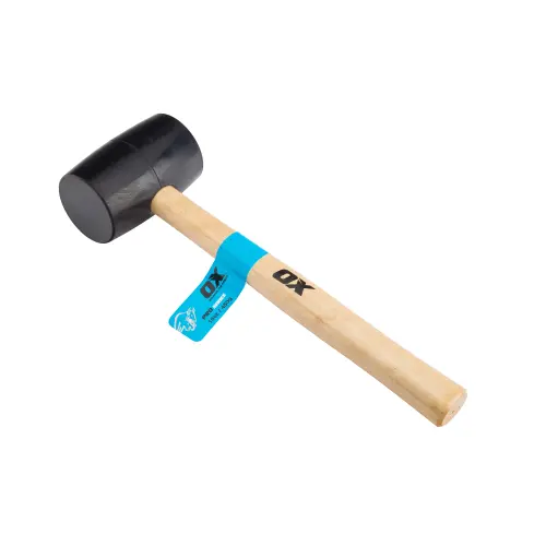 OX Trade Black Rubber Mallet - 160z / 450g