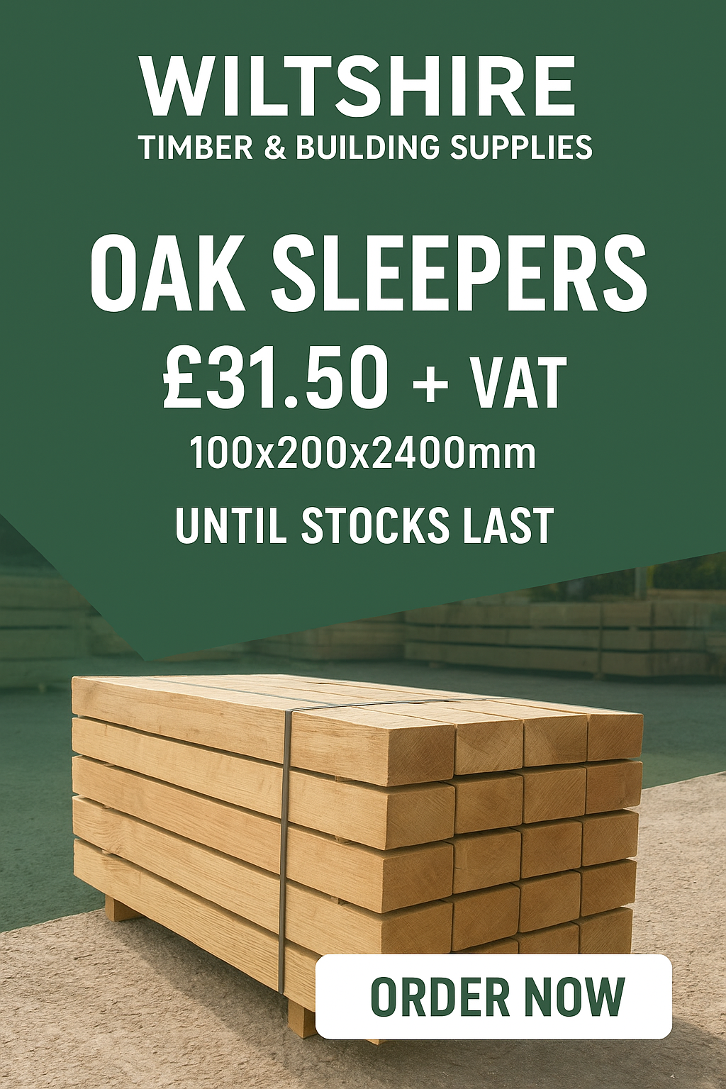 Oak Sleepers - Shop Now