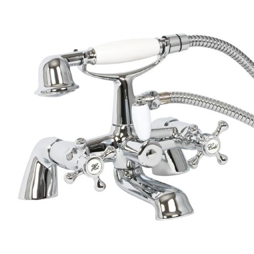 FORTUNE VICTORIAN BATH SHOWER MIXER & KIT