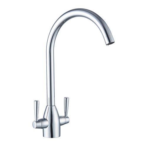 FORTUNE TWIN LEVER KITCHEN SINK MIXER CHROME (8)