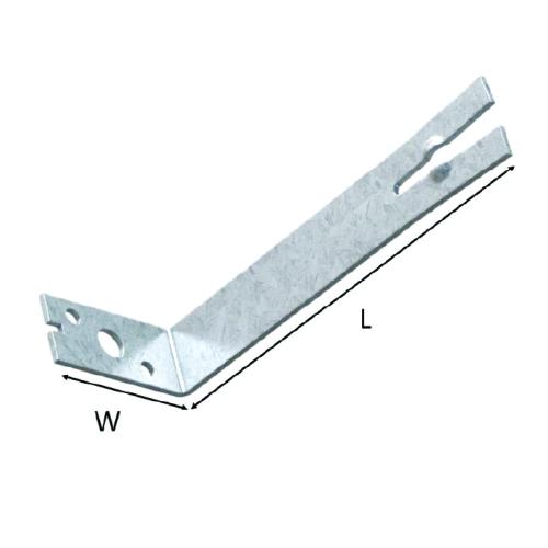 GALV. FISHTAILED FRAME CRAMP 50 X 150MM