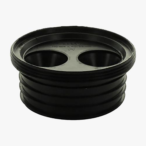 RUBBER BOS ADAPTOR DOUBLE HOLE 4"