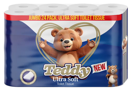 TEDDY TOILET ROLL 24PACK