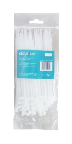 CABLE TIES WHITE 140mm