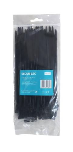 CABLE TIES BLACK 200mm