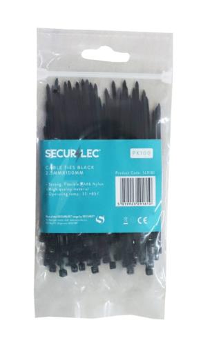 CABLE TIES BLACK 100mm