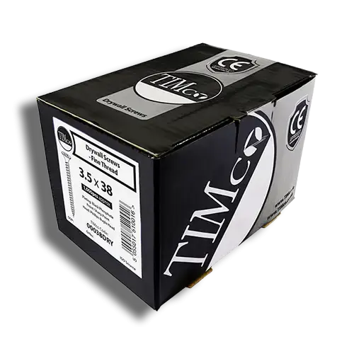 3.5 x 38 PK 1000 TIMCO Coarse Thread Drywall Screw BLK