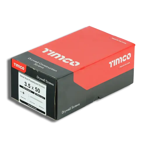 3.5 x 50 PK 200 TIMCO Coarse Thread Drywall Screw BLK