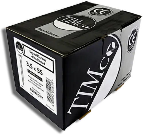 TIMCO Fine Thread Drywall Screw Dark Grey 3.5 x 55 PK 500