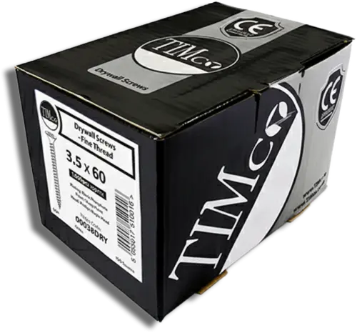 TIMCO Fine Thread Drywall Screw Dark Grey 3.5 x 60 PK 500