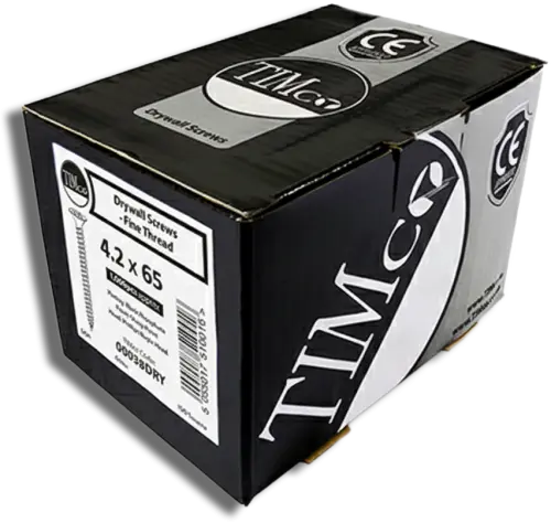 TIMCO Fine Thread Drywall Screw Dark Grey 4.2 x 65 PK 500