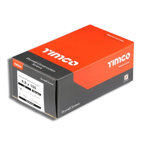 4.8 x 100 PK 500 TIMCO Self Drilling Drywall Screw BZP