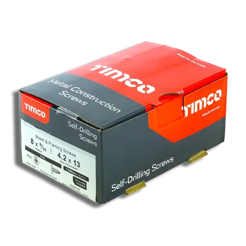 4.2x13mm PK1000 TIMCO Wafer Head Sharp Point Drywall Screw ZP