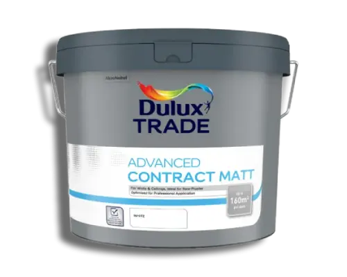 Dulux Trade Advanced Contract Matt White 10L