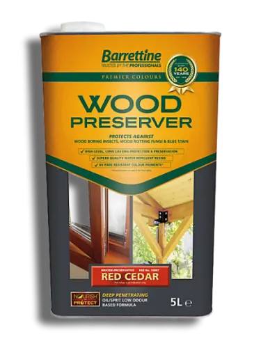 Barrettine Wood Preserver Red Cedar 5L