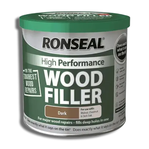 275g Dark Ronseal 2 Part Wood Filler High Perfomance