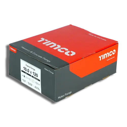 TIMCO Nylon Frame Fixing Zinc 10.0 x 120 Box 100