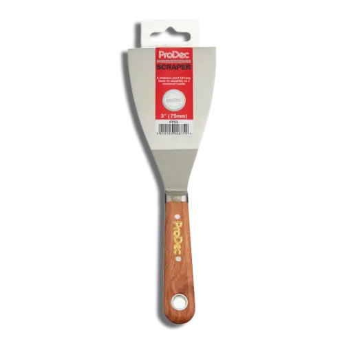 ProDec 75mm Rosewood Scale Tang Paint Scraper