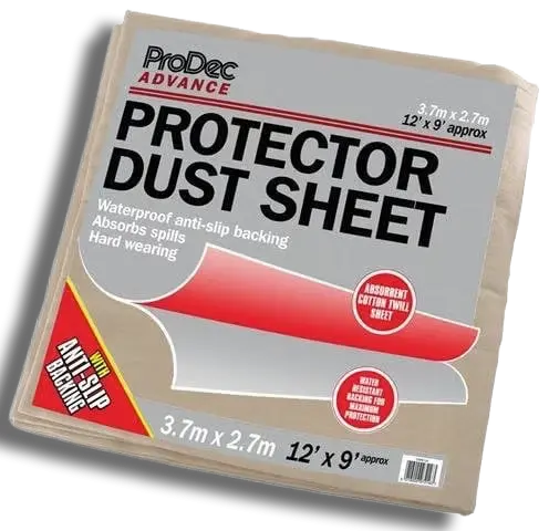ProDec 3.7x2.7m Protector Dust Sheets