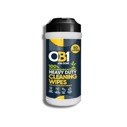 OB1 Heavy Duty Biodegradable Cleaning Wipes 80 Pack