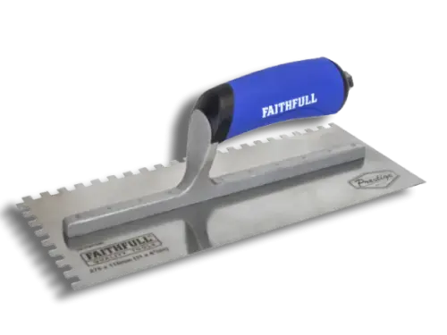 Faithfull 275 x 115mm Prestige Notched Trowel