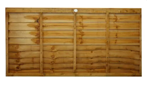 6ft x 3ft Brown Pressure Treated Framed Featheredge Fence Panel (1828 x 915mm)