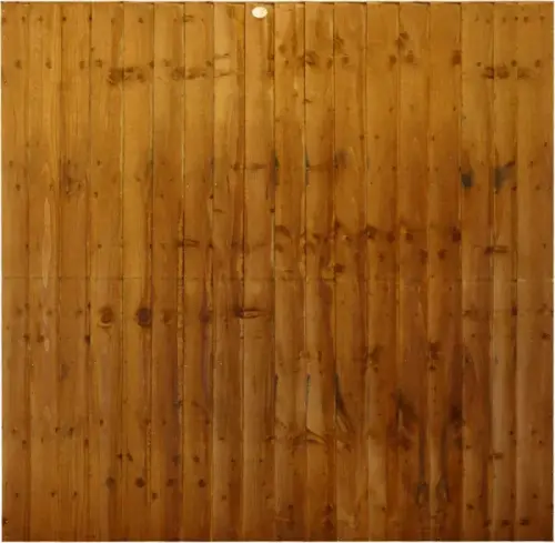 6ft x 3ft Autumn Gold Pressure Treated Framed Featheredge Fence Panel(1828 x 915mm)